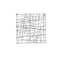 20" X 20" Black Metal Abstract Overlapping Sticks Home Wall Décor
